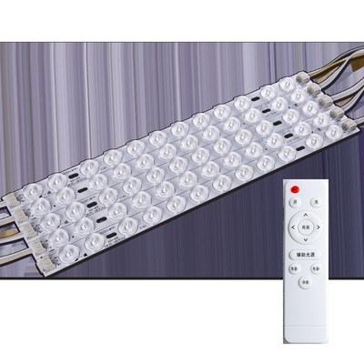 110v灯条led长条灯芯吸顶灯改造替换灯板三色光带遥控手机APP控制