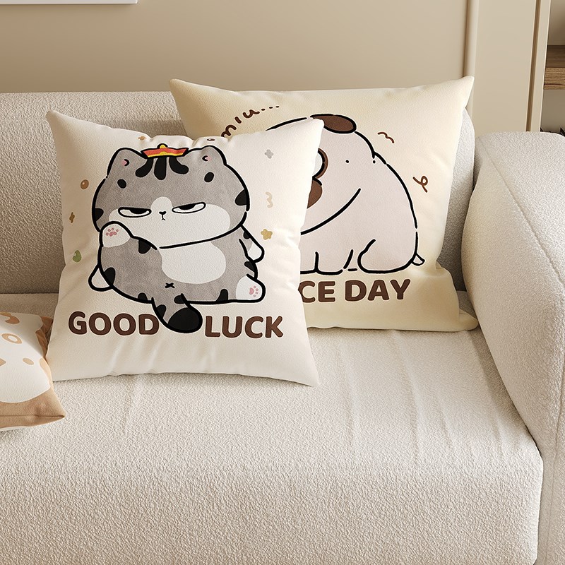 吾皇猫抱枕靠垫沙发客厅靠背垫家用卧室床头靠垫飘窗腰靠含芯靠枕