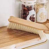 树可胖橘实木长柄床刷掸子除尘扫灰家用打扫灰尘缝隙清洁软毛刷子