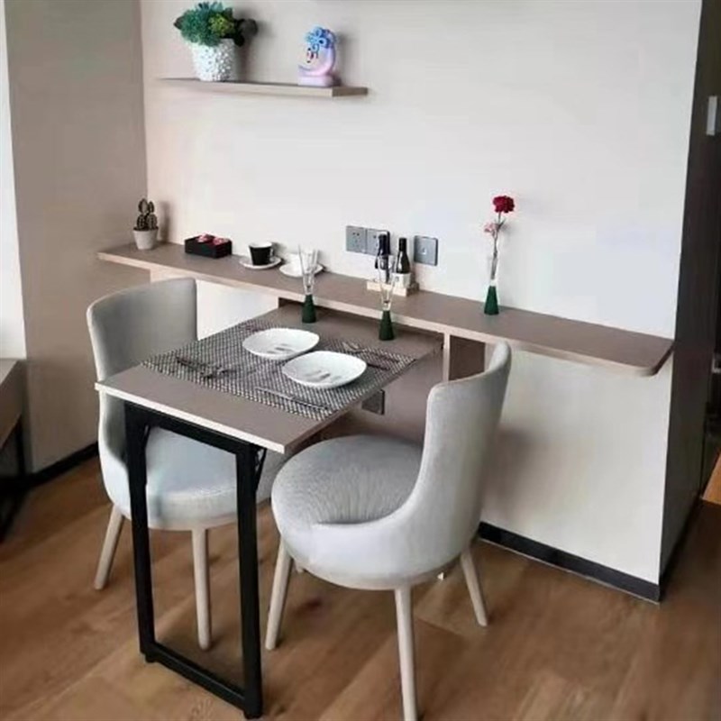 隐藏式折叠桌框架五金下翻桌收纳多功能隐形配件餐桌书桌吧台五金