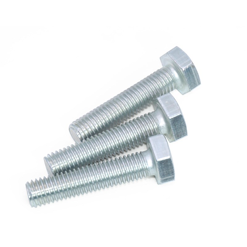 8.8级镀锌外六角螺丝高强度螺栓加长螺杆M6M8M10M12M14M16M18-M27