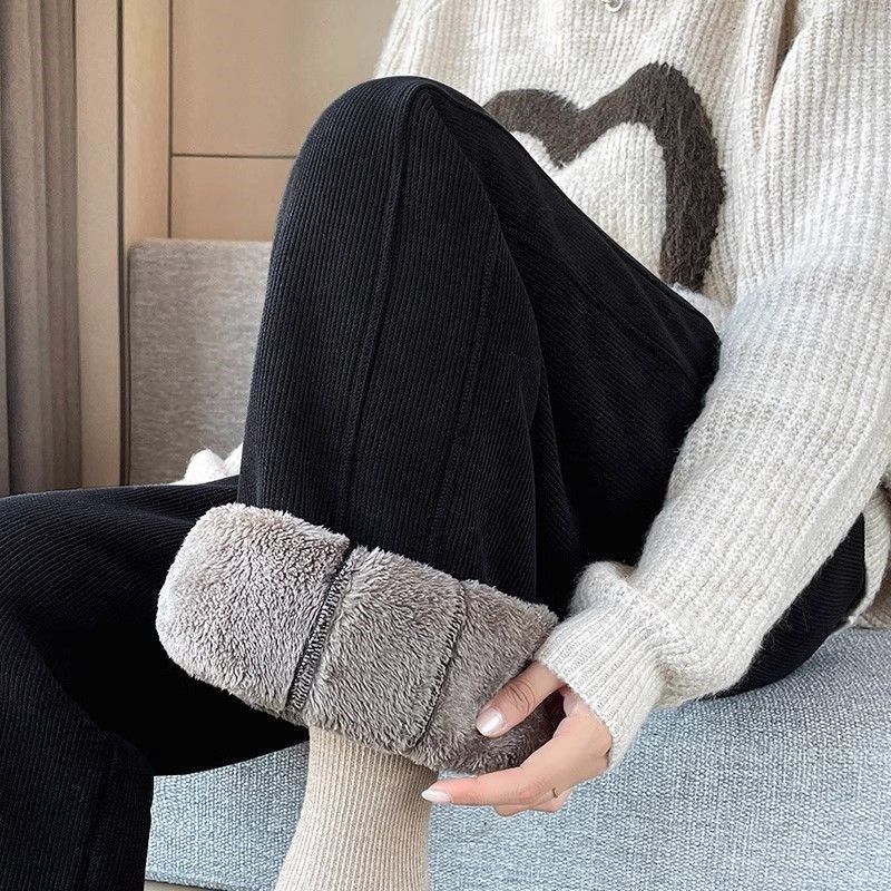 阔腿裤女冬季加绒加厚雪尼尔直筒裤子大码妈妈保暖羊羔绒外穿棉裤,女装/女士精品,大码裤装,淘宝优惠券,粉丝福利购,淘宝优惠卷