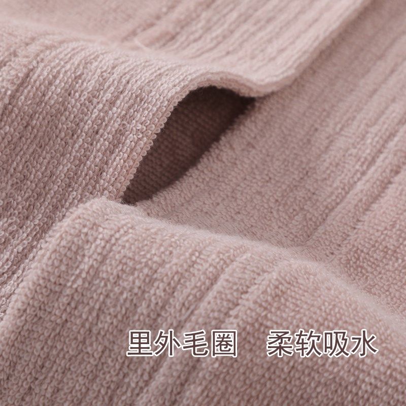 纯棉薄款女浴袍短袖加肥男浴衣春夏大浴巾吸水酒店旅行游泳美容院