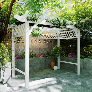 户外葡萄架庭院防腐木露台阳光房凉亭架子组装院子木质长廊遮阳棚