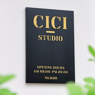 户外不锈钢公司门牌定制 创意镂空金属广告牌 工作室招牌牌匾logo