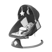 婴儿摇摇椅安抚椅新生儿可坐可躺电动摇篮床宝宝幼儿摇椅哄娃神器