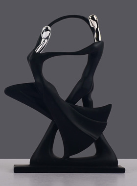 酒柜装饰品摆件创意北欧简约高挑舞者甜蜜拥抱家居饰品创意小摆件