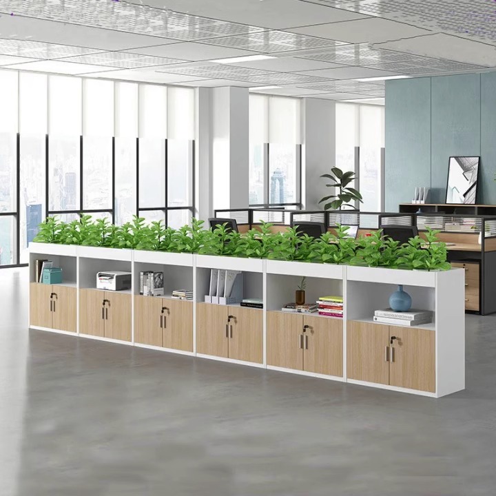 速发办组室花槽柜隔断文件挡矮柜简约资料收纳柜储物柜书柜公合遮