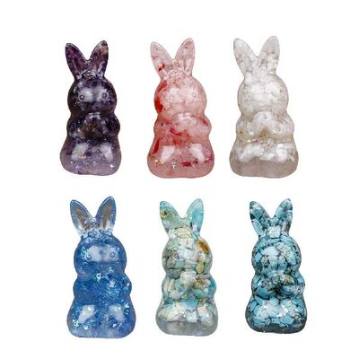 极速Rabbit Statues Figurines Home Table Centerpiece Ornament