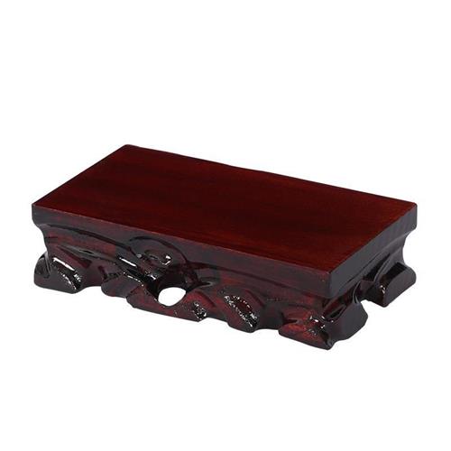 奇石底座实木可挖槽红木石头底座花瓶花盆佛像摆件香炉茶壶垫