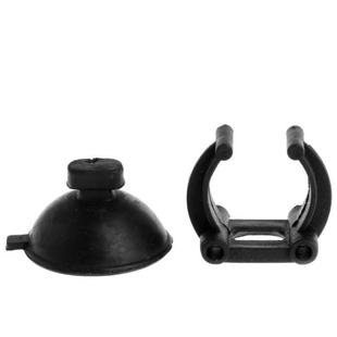 Black Suction Cup Clip 30mm Diameter For Aquarium Heater Tub