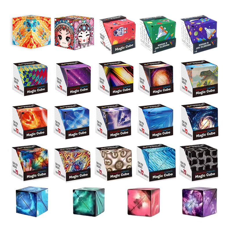 Changeable Geometric Magnetic Rubiks Cube National Tide Thr