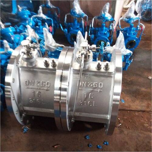 极速微阻缓闭蝶式止回阀 HH49W/H/X 不锈钢缓闭止回阀 缓闭蝶式法