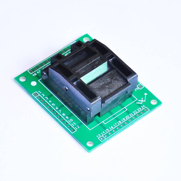 LQFP48 优质测试座 烧录座 程式设计座 IC座子 兼容 FPQ-48-0.5-0