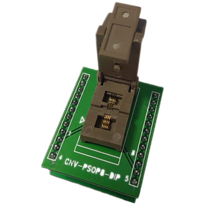 极速SSOP8/PSOP8翻盖式转DIP8测试座 间距0.5MM转化座老化座厂家