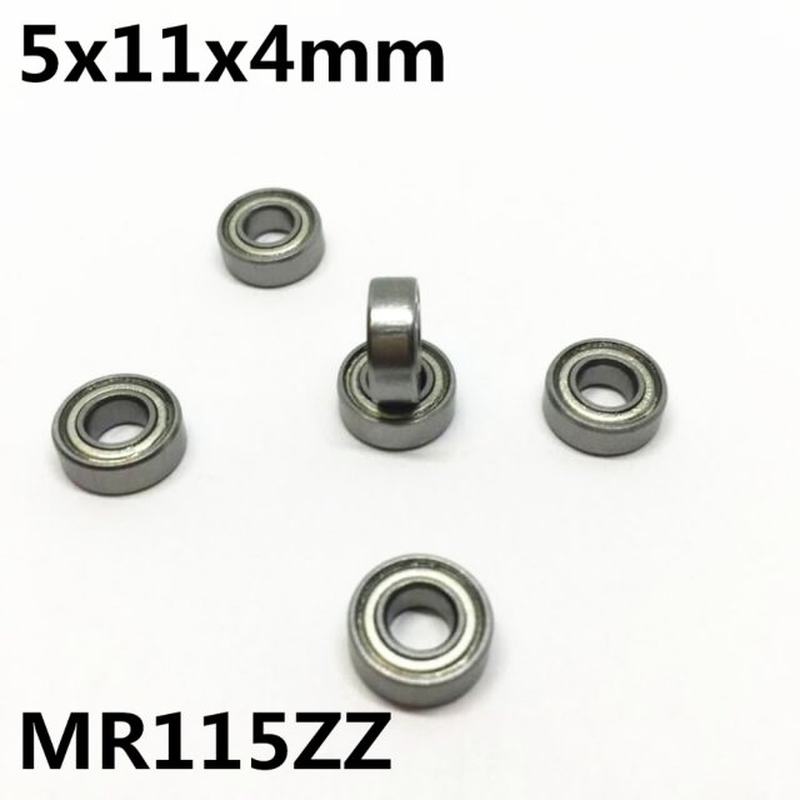 10Pcs MR115ZZ MR115-2RS 5x11x4 mm Deep Groove Ball Bearing M