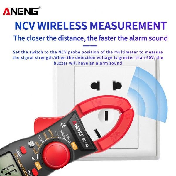 ST170 Digital Multimeter Clamp Meter DC/AC Current Ammeter