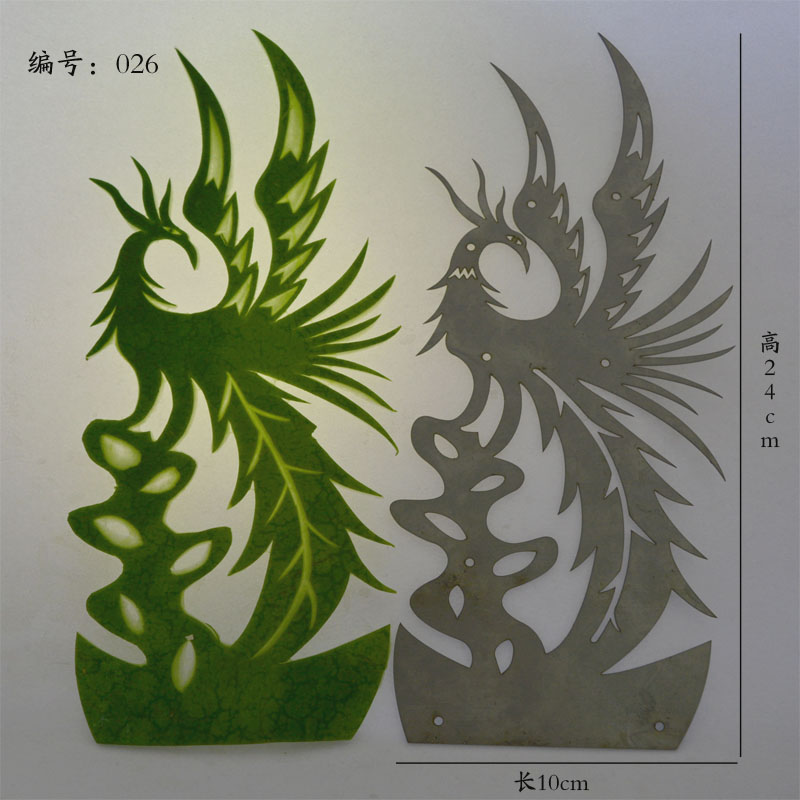 网红不锈钢西瓜皮雕刻模板n模具 水果拼盘酒吧 西瓜皮雕刻模具
