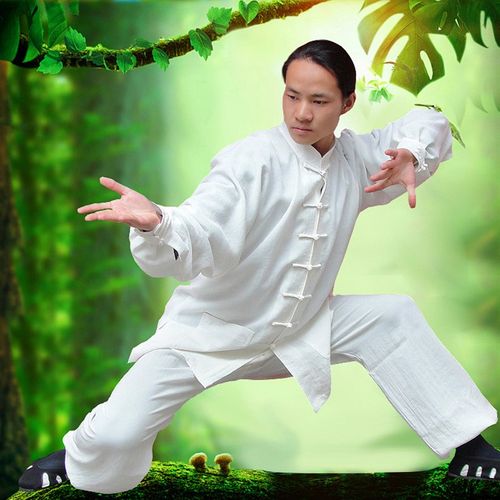 速发道极服练功服20当4新款夏天亚麻太极服武2山太服棉麻