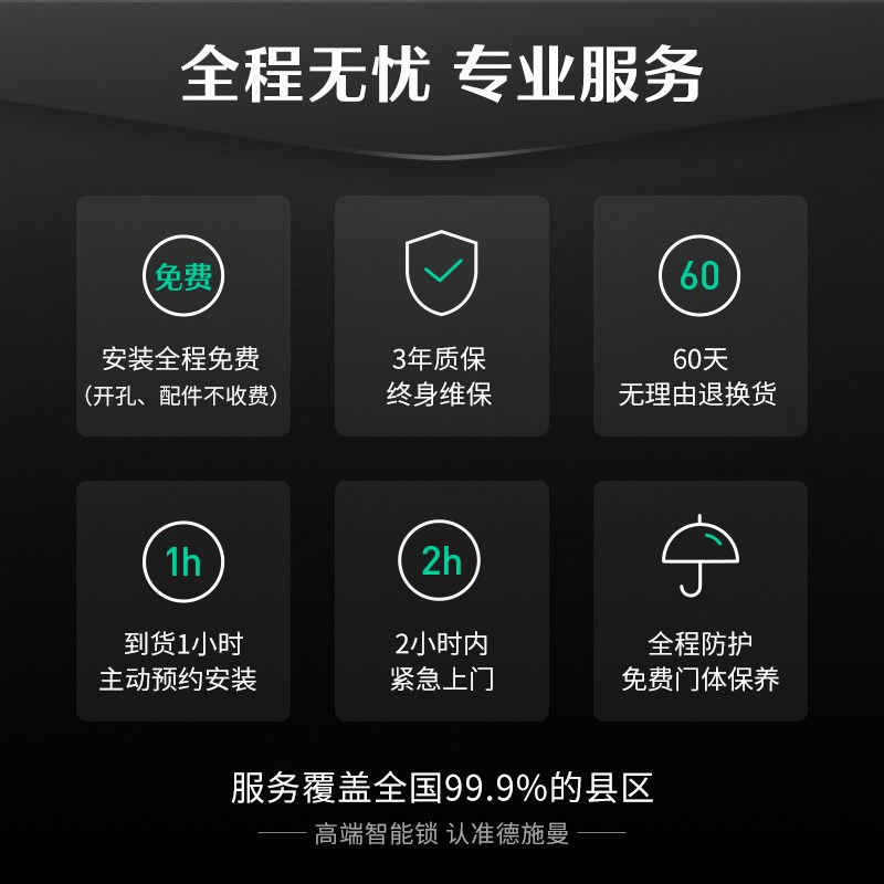 现货速发德施曼智能门锁人脸识别猫眼大屏指纹密码防盗智能锁小嘀