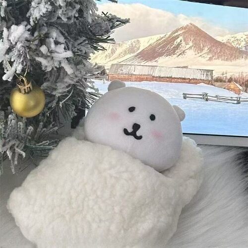 可爱超软云朵被窝10cm棉花娃娃睡袋娃屋布置被子冬日睡窝过家家