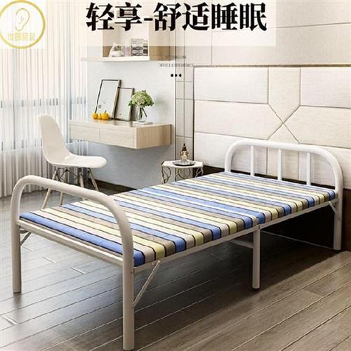 沙发折叠床单人夏天0.9m拆叠式铁架住院硬一米二床小孩床多用90。