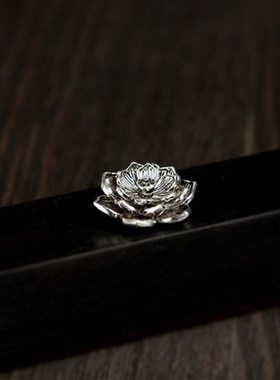 尼泊尔工艺藏银项链十字金刚降魔杵项坠金镢莲花圣象吊坠男女配饰