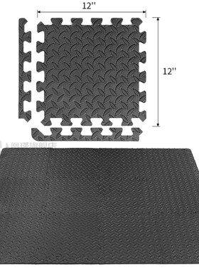 fvvghghjjb8Pcs Home Gym Mat EVA Leaf Grain Floor Mats Splici