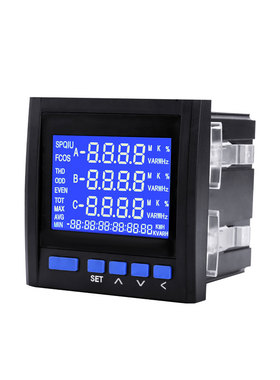 极速EMM600A/T-1  EMM600B/T-1三相多功能谐波表 电流电压电度RS4