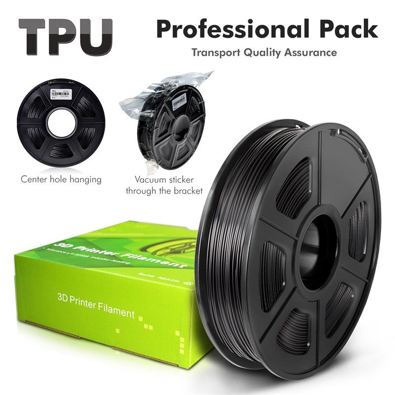 极速SUNLU 3D Printing Filament Black Flexible TPU Filament 1
