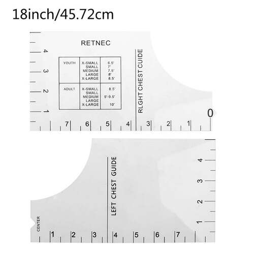极速T-Shirt Ruler Guide -Vinyl T-Shirt Ruler Guide - Sublima