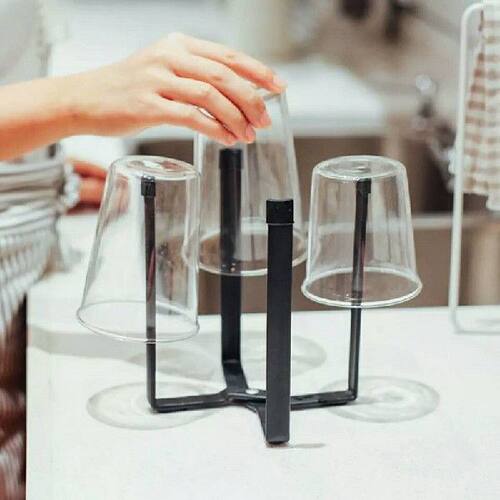 极速Folding Trash Rack Nordic Style Kitchen Multifunctional