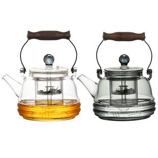 玻璃煮茶a壶高温电陶炉用蒸煮茶器大容量家用泡茶壶提梁烧水壶