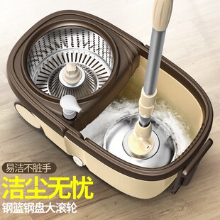 旋转吸水拖把桶免手洗家用甩干D懒人拖地拖布清洁神器一件代发