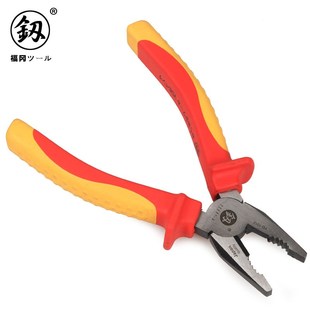 供应福冈工具钢丝钳老虎钳尖嘴钳顶切剥L线钳VDE绝缘耐压工具