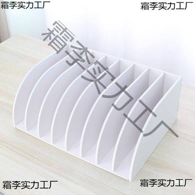 桌面大容量工位票据收纳盒A5送货单整理架财务凭证夹信封盒子