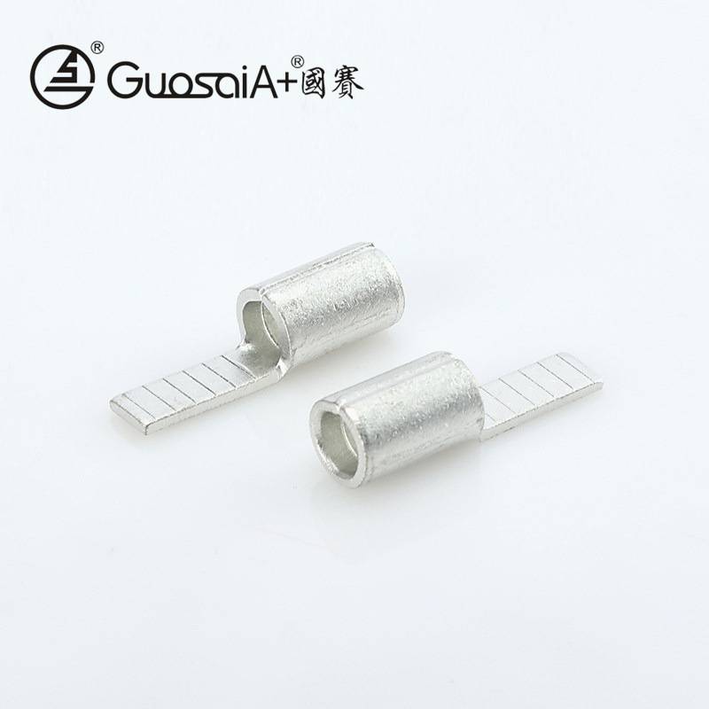 供应片形裸端子DBN 14-16无绝缘护套片形端子接线鼻冷压接线端子