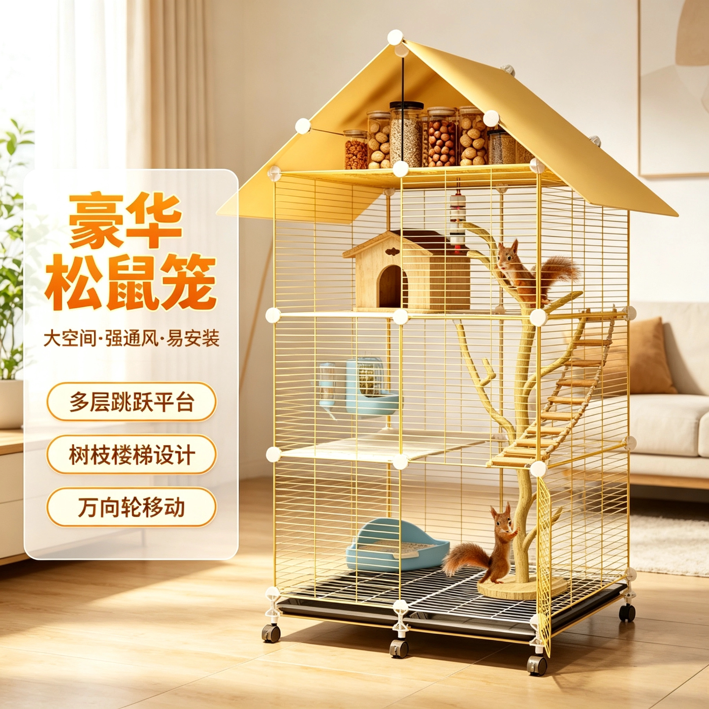 松鼠专用笼子家用超大号别墅图片