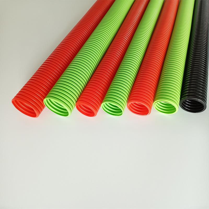 厂家供应优质PE波纹管阻燃尼龙软管护线可开口耐高温