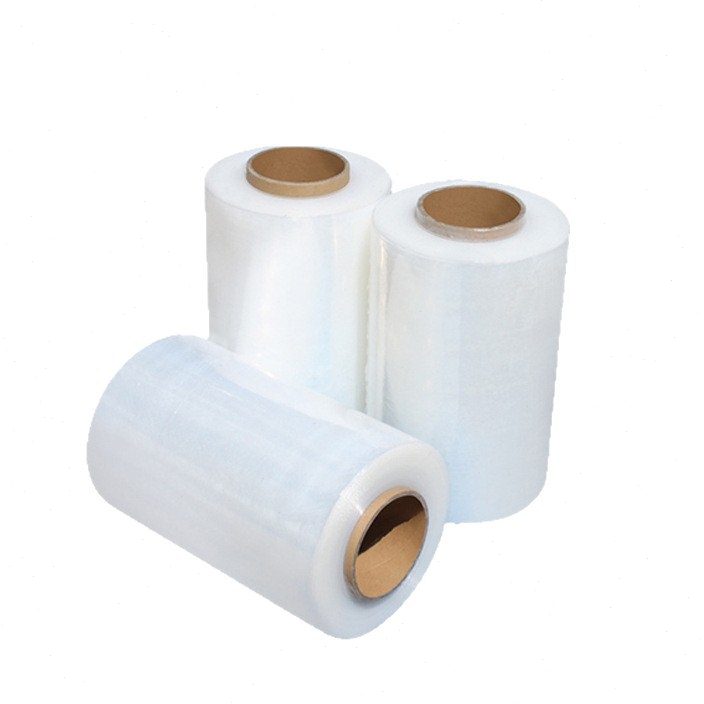 .供应25cm宽PE缠绕膜打包膜 透明搬家拉伸膜2kg工业加厚缠绕膜