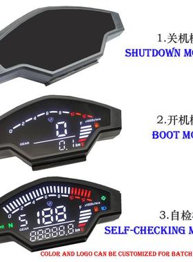 出口墨西哥AKT200摩托车Vort-x 200仪表ITALIKA速度表装电子码表