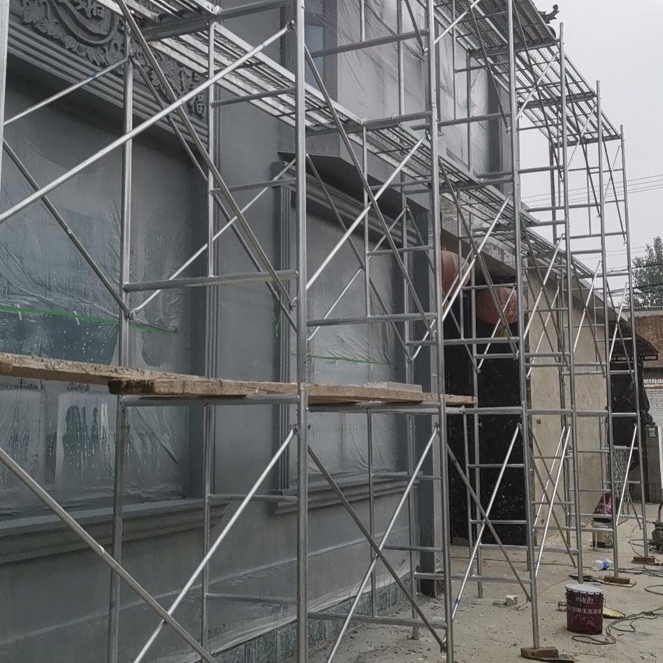 .移动脚手架脚踏板镀锌踏板踩板边勾铆钉方管板打孔板网板