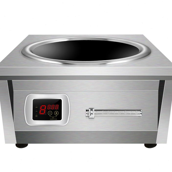 .商用电磁炉8000W厨房设备凹面台式炒炉 大功率酒店设备商用凹面