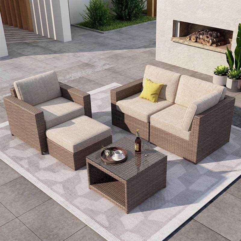 户外沙发庭院藤编藤沙发椅组合阳光房别墅露天露台花园三人藤沙发,住宅家具,户外沙发,淘宝优惠券,粉丝福利购,淘宝优惠卷