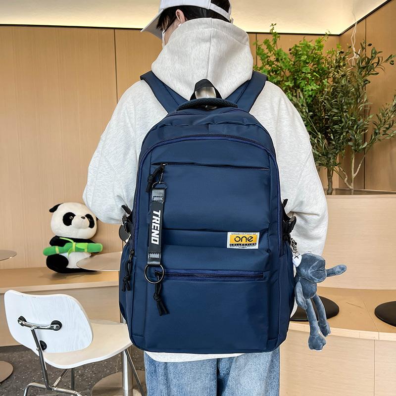 新款时尚防水休闲男笔记本电脑商务户外旅行双肩包中学高中生书包