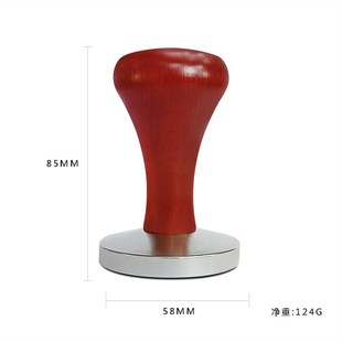 51mm家用咖啡机手柄填压器手柄布粉器58mm实心S铝压粉器咖啡压粉