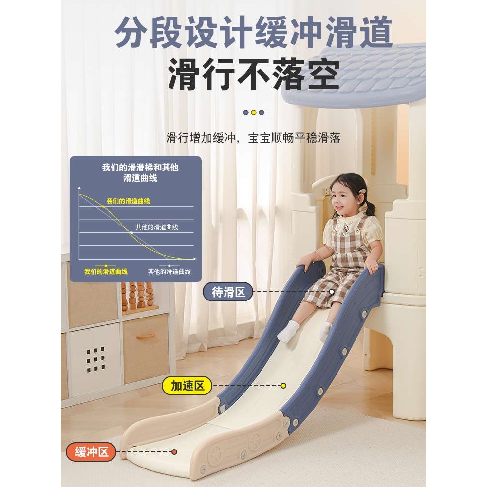 儿童滑梯室内家用滑滑梯多功能滑梯秋千组合小神童家庭小型游乐园