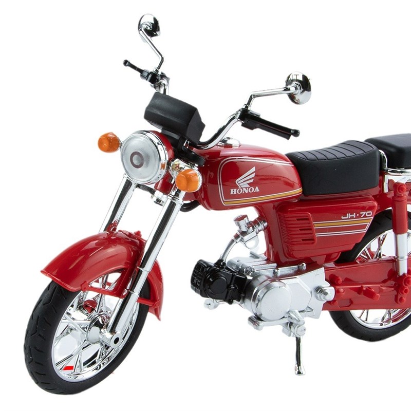 1:10嘉陵JHj-70仿真合金摩托模型仿真声光老式机车收藏摆件玩具批