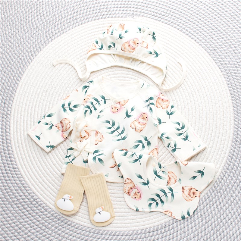 新生的儿半背衣初生婴儿产房待产宝宝上衣0一3月无骨a类纯棉