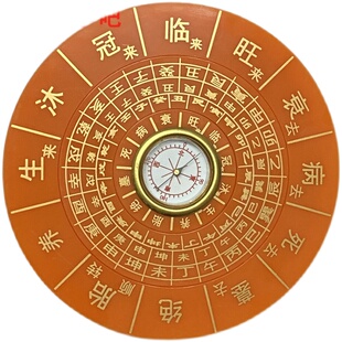 杨公水法盘12.5CM水口三合水法四大局转盘水口长生冠带临官胎养